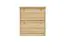 Massivholz-Schuhschrank, Farbe: Natur 80x72x29 cm Abbildung