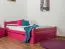 Buche Holzbett Bettgestell 140 x 200 cm Rosa Abbildung