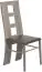 Stuhl Selun 15, Farbe: Eiche Trüffel / Graue Polsterung - 97 x 43 x 40 cm (H x B x T)