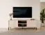 Kleines TV-Möbel mit zwei Türen Zaghouan 10, Farbe: Beige - Abmessungen: 53,5 x 153 x 39,5 cm (H x B x T)