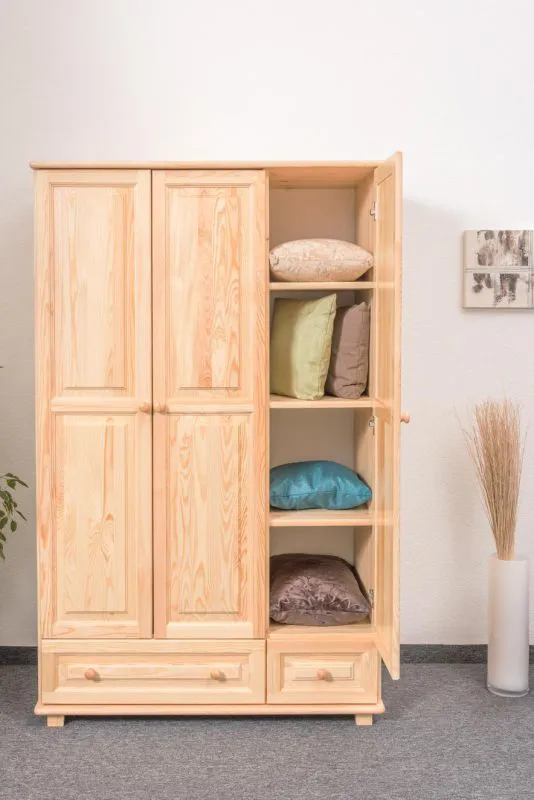Kiefer-Schrank Landhaus, Farbe: Natur 190x133x60 cm Abbildung