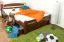 Bett 140 x 200 cm Buche Dunkelbraun