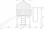 Spielturm S20C, Dach: Grün, inkl. Wellenrutsche, Einzelschaukel-Anbau, Balkon, Sandkasten und Holzleiter - Abmessungen: 462 x 363 cm (B x T)