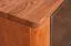 Vitrine Jussara 10, Farbe: Bernstein, Eiche teilmassiv – 150 x 124 x 42 cm (H x B x T)
