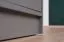 Kleiderschrank mit drei Türen Hannut 37, Farbe: Anthrazit - Abmessungen: 190 x 150 x 56 cm (H x B x T)