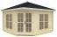 Gartenhaus Stuhleck 02 inkl. Fußboden - 40 mm Blockbohlenhaus, Grundfläche: 13,9 m², Zeltdach