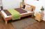 Holzbett 90 x 200 cm Kernbuche massiv geölt Abbildung