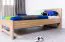 Kinderbett 100 x 200 cm | Massivholz: Buche | Natur Lackiert Abbildung