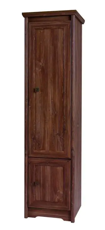 51 cm breiter Kleiderschrank mit 2 Türen | Farbe: Dunkelbraun Abbildung
