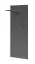 Schmale Garderobe Ringerike 01, Farbe: Antharzit / Eiche Artisan - Abmessungen: 203 x 90 x 32 cm (H x B x T), mit genügend Stauraum