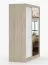 1,6 Meter breiter Kleiderschrank / Schiebetürenschrank mit Spiegel | Eiche / Weiß | Galtee 02 | 195 x 160 x 61 cm | 2 Türen | 6 Fächer |  Holzoptik