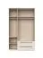 Drehtürenschrank mit zwei Schubladen Neiafu 07, Farbe: Kaschmir, drei Türen, Soft-Close-Funktion, zwei Kleiderstangen, Maße: 224 x 137 x 56 cm