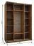 Kleiderschrank / Schiebetürenschrank | 245,5 x 180 x 64 cm | Spiegel | 2 Kleiderstangen | 11 Fächer | Soft-Close-Funktion | 2 Schiebetüren | Farbe: Weiß
