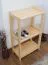 Schuhregal Kiefer Holz massiv, Farbe: Natur 86x50x30 cm Abbildung
