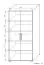 Drehtürenschrank / Kleiderschrank Curug 13, Farbe: Eiche / Buche hell - Abmessungen: 188 x 90 x 34 cm (H x B x T)