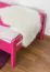 Kinderbett / Jugendbett "Easy Premium Line" K1/2n, Buche Vollholz massiv rosa lackiert - Liegefläche: 90 x 200 cm