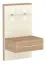 Schlafzimmer Komplett - Set A Gataivai, 10-teilig, Farbe: Beige Hochglanz / Walnuss