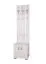 Garderobe Potes 02, Farbe: Weiß - 209 x 50 x 37 cm (H x B x T)