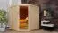 Sauna "Nooa" Farbe: Natur - 196 x 196 x 198 cm (B x T x H)