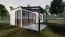 Terrassenüberdachung M 01, Dach: 10 mm Glas klar, Grundfläche: 9,18 m² - Abmessungen: 300 x 306 cm (B x L)