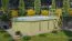 Pool aus Holz Modell 4 X SET, Farbe: Natur KDI, Ø 632,5, inkl. Leitern & Terrasse