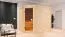 Sauna "Kirsten" mit bronzierter Tür - Farbe: Natur - 231 x 196 x 200 cm (B x T x H)
