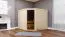 Sauna "Samu" SET mit graphitfarbener Tür - Farbe: Natur, Ofen BIO  9 kW - 231 x 196 x 198 cm (B x T x H)