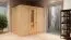 Sauna Martina 01, 68 mm Wandstärke - 196 x 170 x 198 cm (B x T x H)
