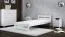Schlichtes Einzelbett Segudet 03, Kiefer Vollholz massiv, Farbe: Weiß - Liegefläche: 80 x 200 cm (B x L)