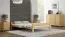 Jugendbett im schlichten Stil Llorts 18, Kiefer Vollholz massiv, Farbe: Kiefer - Liegefläche: 160 x 200 cm (B x L)