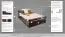 Bett 140 x 200 cm Buche Schokobraun