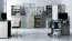 Schrank Ciomas 29, Farbe: Sonoma Eiche / Grau - Abmessungen: 190 x 50 x 40 cm (H x B x T)