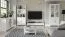 Vitrine Badus 11, Farbe: Weiß - 201 x 89 x 44 cm (H x B x T)