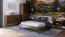 Schlafzimmer - Set M Engordany | 5-teilig | Farbe: Walnuss | Buche Vollholz massiv | lackiert | 2 Nachtkommode | 1 Doppelbett | 1 Kommode | 1 Kleiderschrank | zeitloses Design