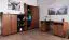 Kleiderschrank Mojokerto 24, Farbe: Walnuss / Schwarz - Abmessungen: 194 x 80 x 39 cm (H x B x T)