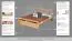 Jugendbett "Easy Premium Line" K8/1 inkl. 1 Abdeckblende, 180 x 200 cm Buche Vollholz massiv Natur