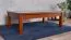 Couchtisch Loungetisch Eiche Farbe: Walnuss 40x120x70 cm, Wohnzimmertisch Beistelltisch Clubtisch teilmassiv