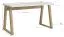 Stabiler Schreibtisch "Merosina" 05, Mattschwarz / Eiche Artisan, 76 x 135 x 65 cm, Beine in Wabentechnologie, sicherer Stand, 32 mm starke Tischplatte
