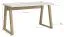 Schreibtisch "Merosina" 06, Farbe: Mattschwarz / Eiche Artisan - Abmessungen: 76 x 135 x 65 cm (H x B x T)