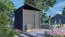 Gartenhaus Ulm 01 inkl.  Fußboden, Anthrazit - 19 mm Elementgartenhaus, Nutzfläche: 6,94 m²