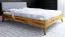 Eiche-Bett massiv | 90 x 200 cm | Wildeiche | Geölt | Natur Abbildung