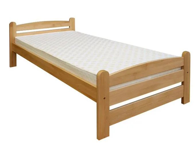 Kinderbett 100 x 200 cm | Massivholz: Buche | Natur Lackiert Abbildung