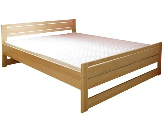 Kinderbett 90 x 200 cm | Massivholz: Buche | Natur Lackiert Abbildung
