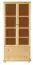 Vitrinenschrank, Kiefer Massivholz, Farbe: Natur Abbildung