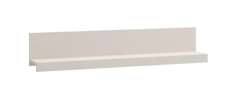 Wandregal | Farbe: Kaschmir | 1 Ablage | Hängeregal | schlichtes Design | Maße: 137,5 x 19,5 x 24 cm | ABS-Kanten | für Wohnzimmer