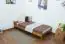 Kinderbett / Jugendbett Kiefer Vollholz massiv Eichefarben A14, inkl. Lattenrost - Abmessung 90 x 200 cm 