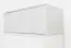 Schrankaufsatz Kiefer Vollholz massiv weiß lackiert 025 - Abmessung 50 x 133 x 60 cm (H x B x T)