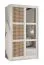 Moderner Schiebetürenschrank Kasbek 13, Weiß Matt, Maße: 200 x 100 x 62 cm, 5 Holzeinlegeböden, 2 Kleiderstangen, für Schlafzimmer, 1 Spiegeltür
