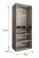 Drehtürenschrank | Kaschmir | 12 Drehtüren | 9 Fächer | 3 Kleiderstangen | 270 x 52 x 203 cm | hochwertig Verarbeitet | Soft-Close Funktion | Kleiderschrank