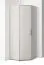 Eckkleiderschrank | Kaschmir | 1 Drehtür | 2 Kleiderstangen | 5 Fächer | Push-to-open Funktion | 43 x 38 x 185 cm | Hochwertig Verarbeitet | 2 Fußvarianten